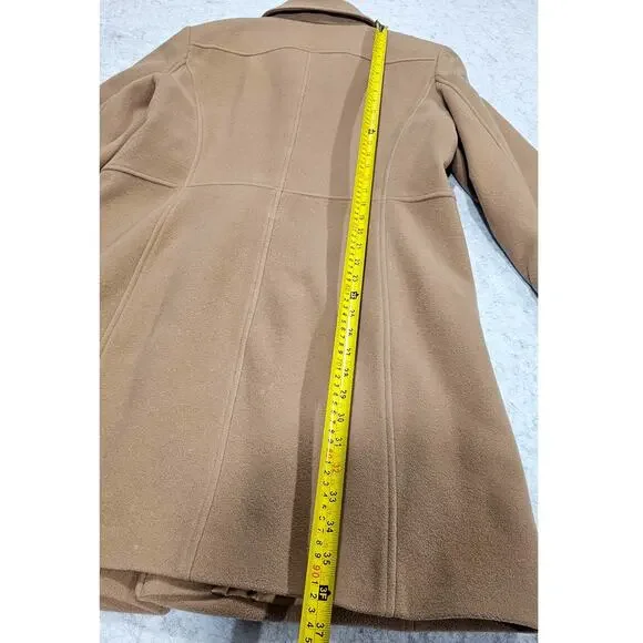 Marc New York Virgin Wool Cashmere Coat, Camel, Trench Andrew Marc Womens Sz 12 - Picture 9 of 11